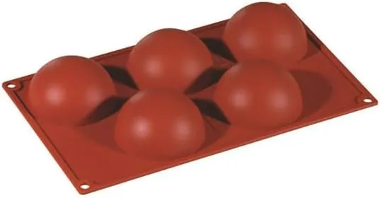MOLDE SILICONA 5 SEMI ESFERAS