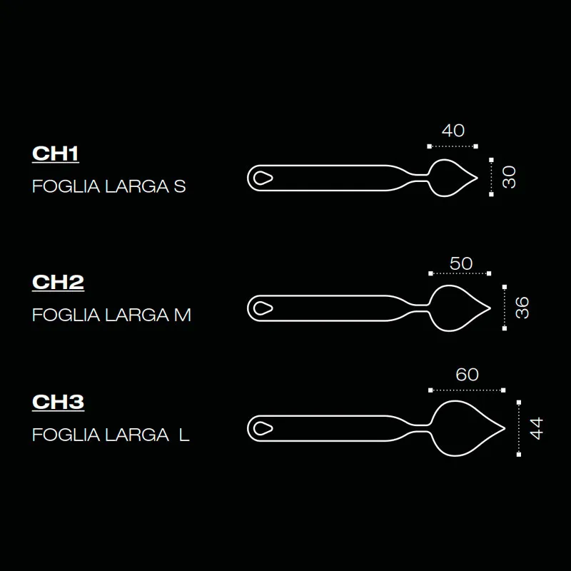 FLYCHOC herramienta en Inox large leaf S 40×30 mm