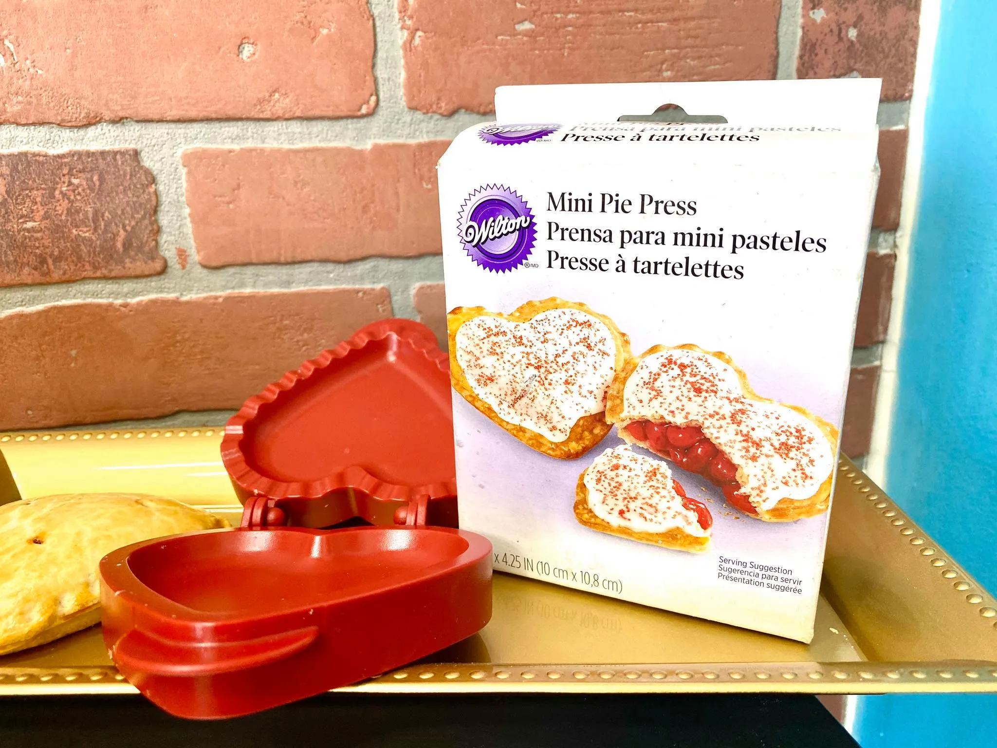 Prensa para mini pasteles forma Corazon Wilton