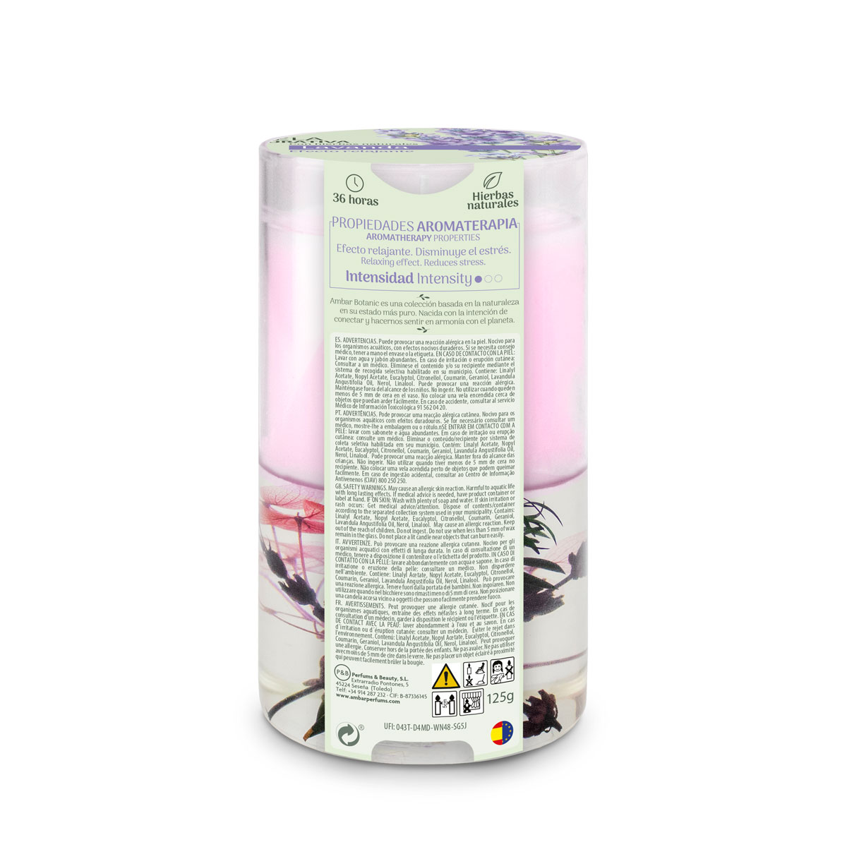 Vela Lavanda 130 gr Ambar Botanic - Imagen 4