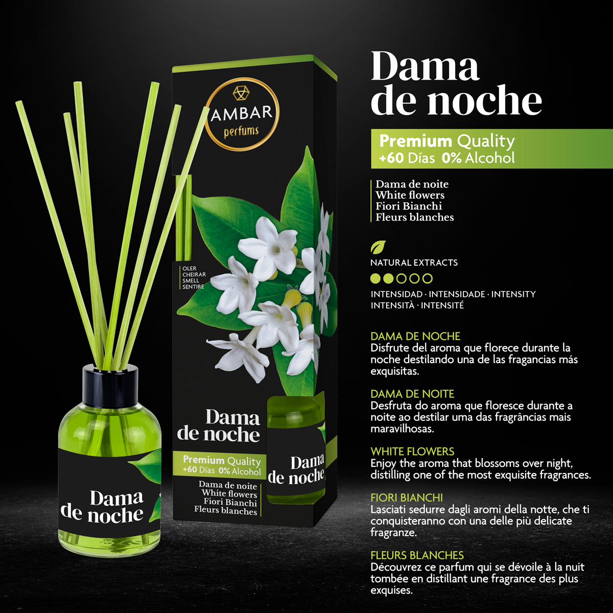 Ambientador Mikado 45 ml Dama de Noche Ambar
