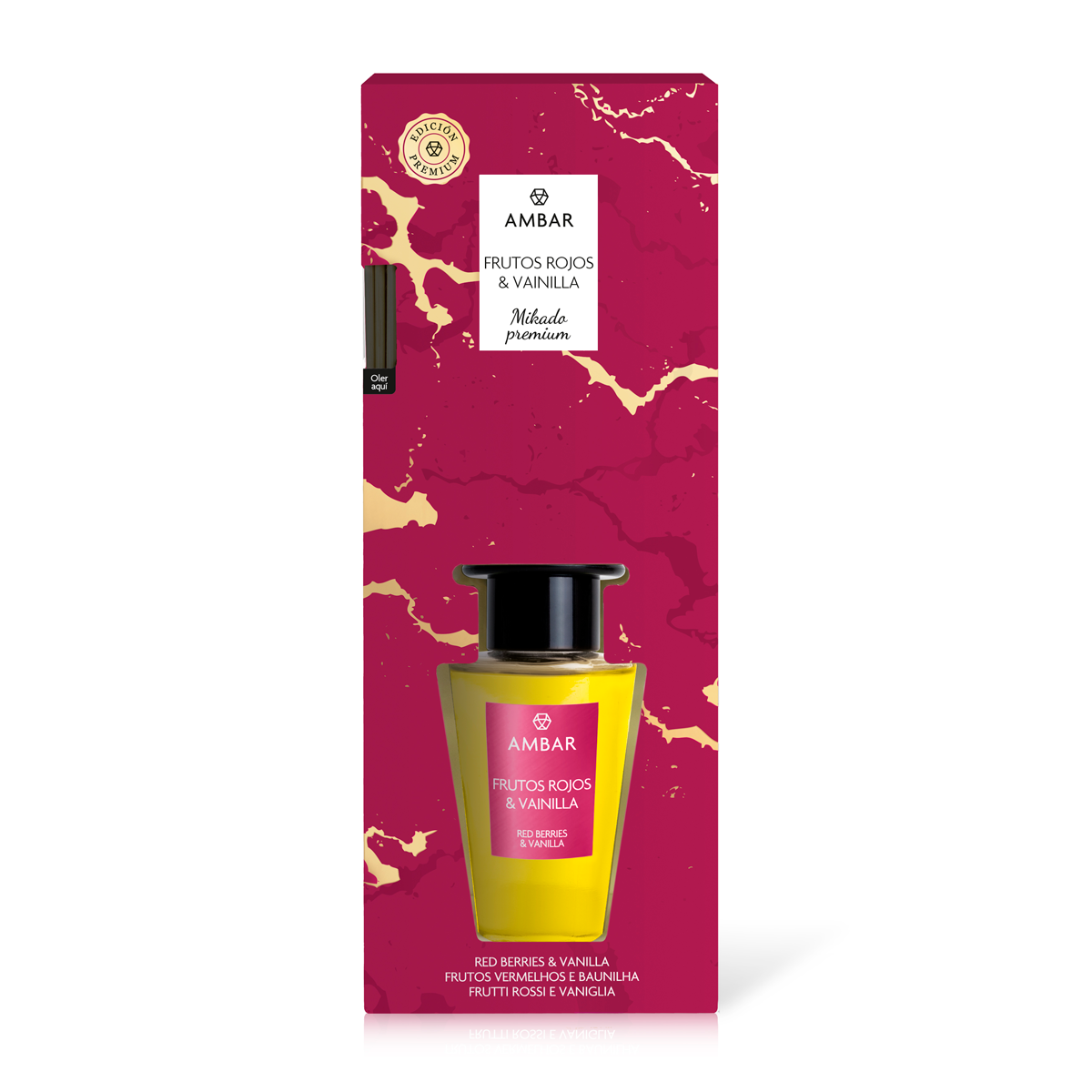 Mikado Premium Frutos Rojos & Vainilla 85 ml Ambar