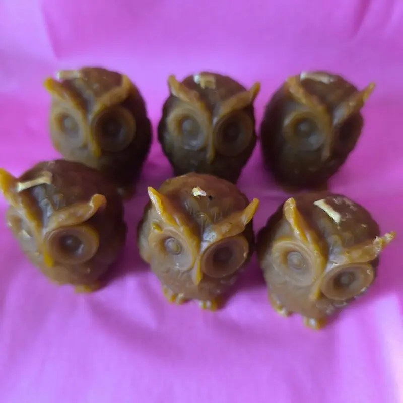 Velon Figura MIEL BUHO Centinela de la Noche. Sabiduría Y protección