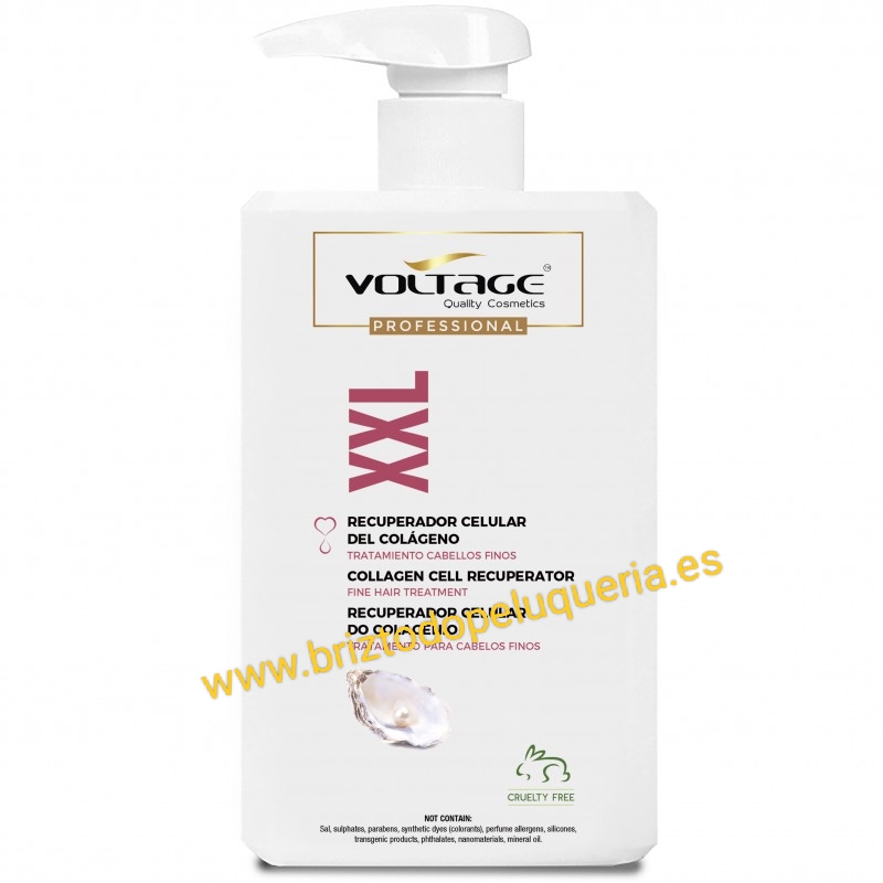 RECUPERADOR CELULAR INTENSIVO DEL CABELLO CON COLÁGENO para cabello fino o estropeado PROFESIONAL VOLTAGE