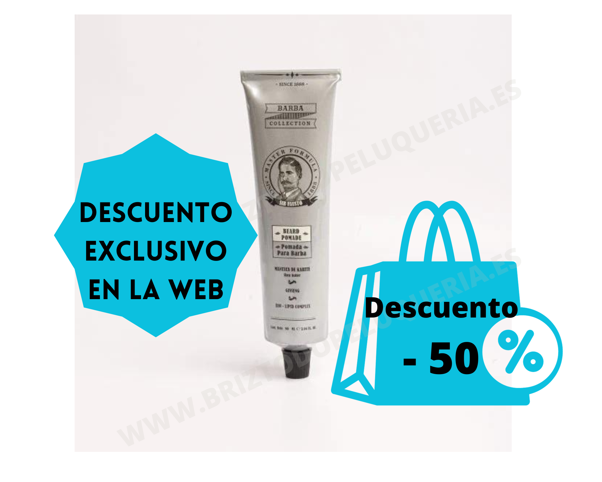 Pomada o bálsamo acondicionador para hidratar y peinar la BARBA Beard pomade SIR FAUSTO