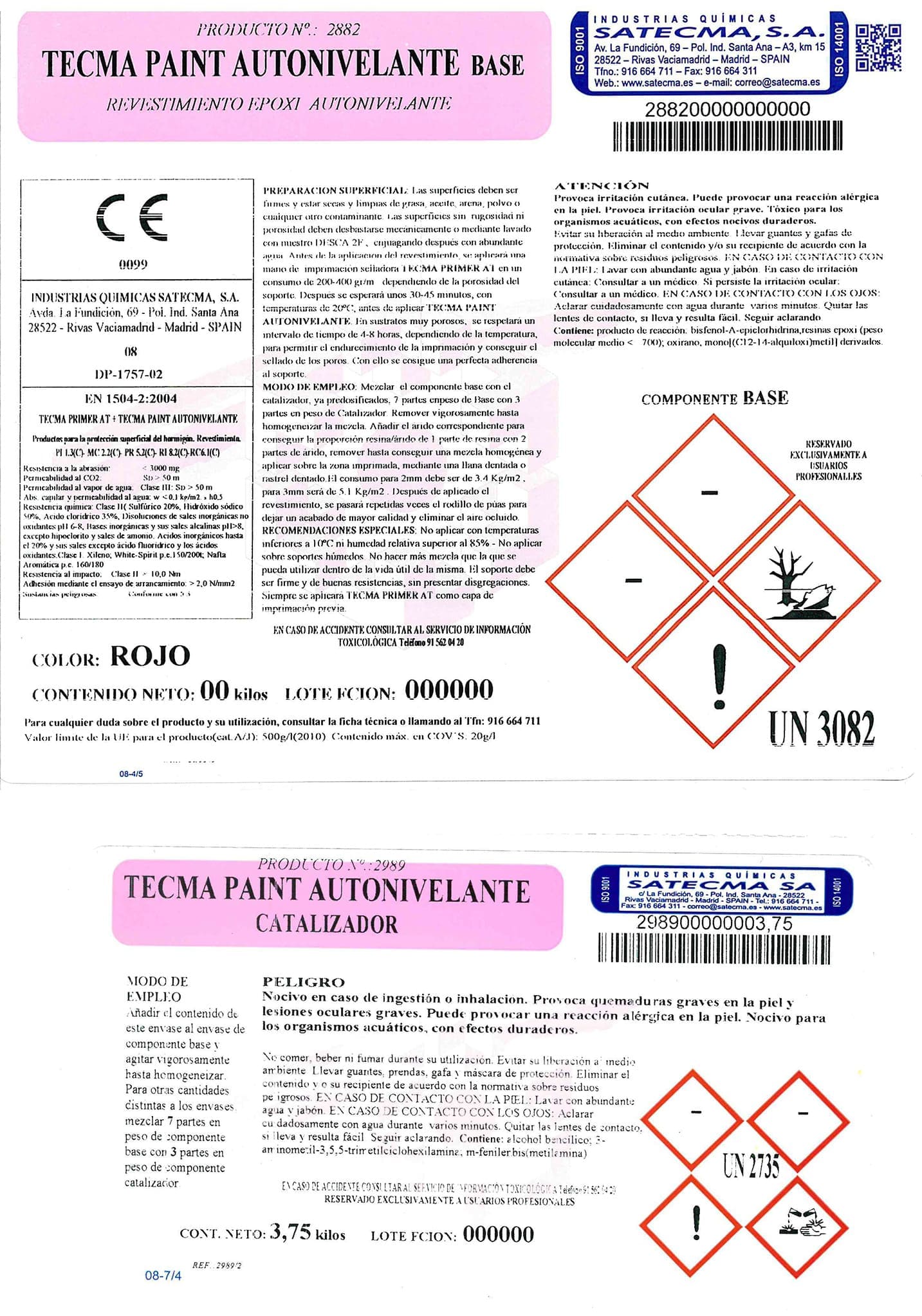 TECMA PAINT AUTONIVELANTE