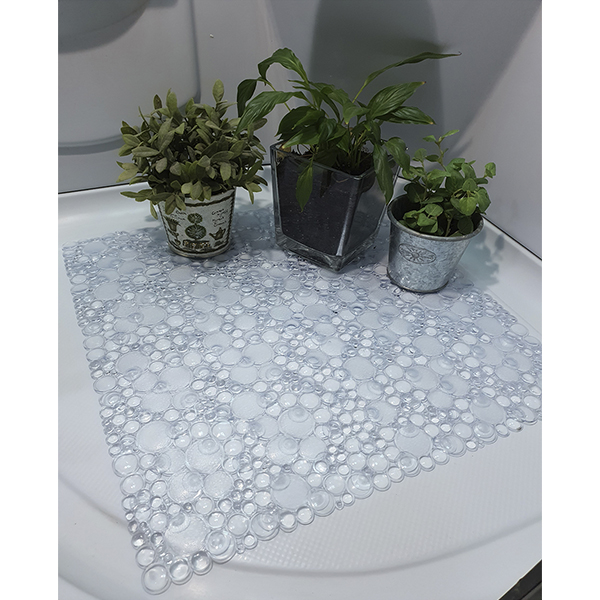 ALFOMBRILLA DUCHA SPA CUADRADA TRANSPARENTE