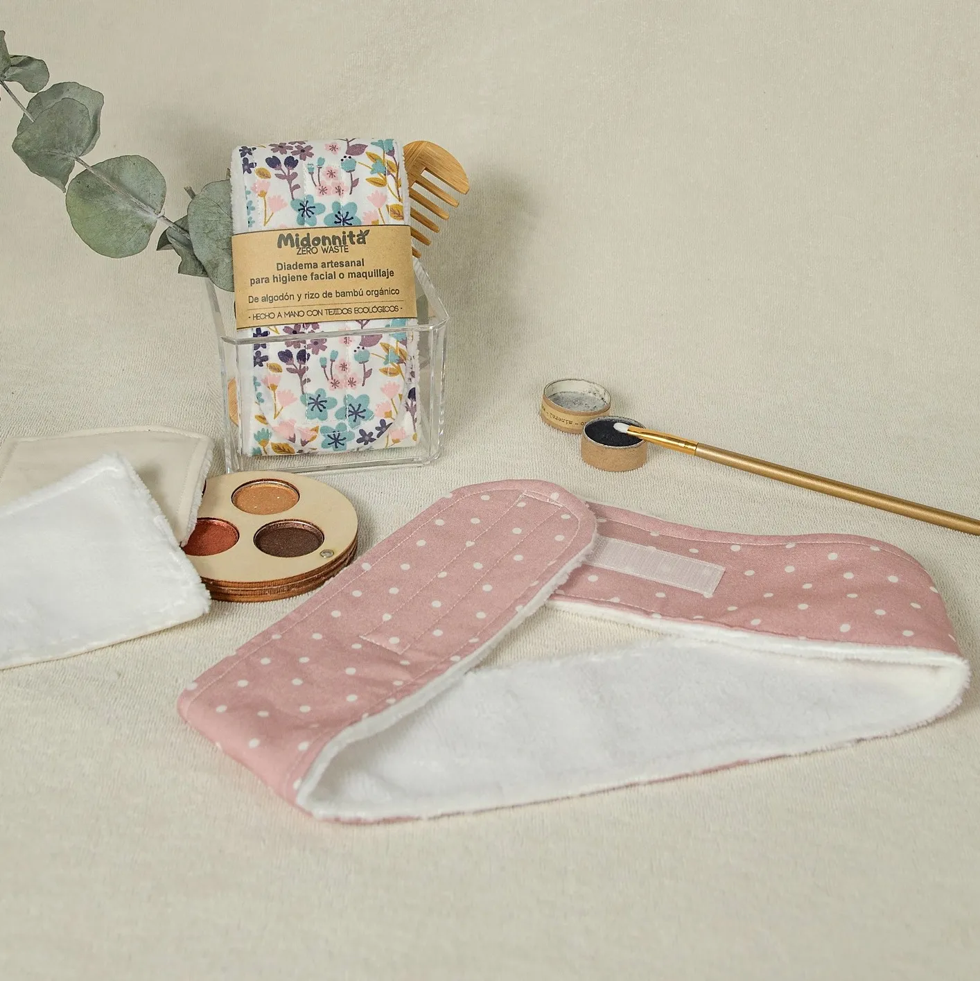 Diadema de algodón orgánico y bambú