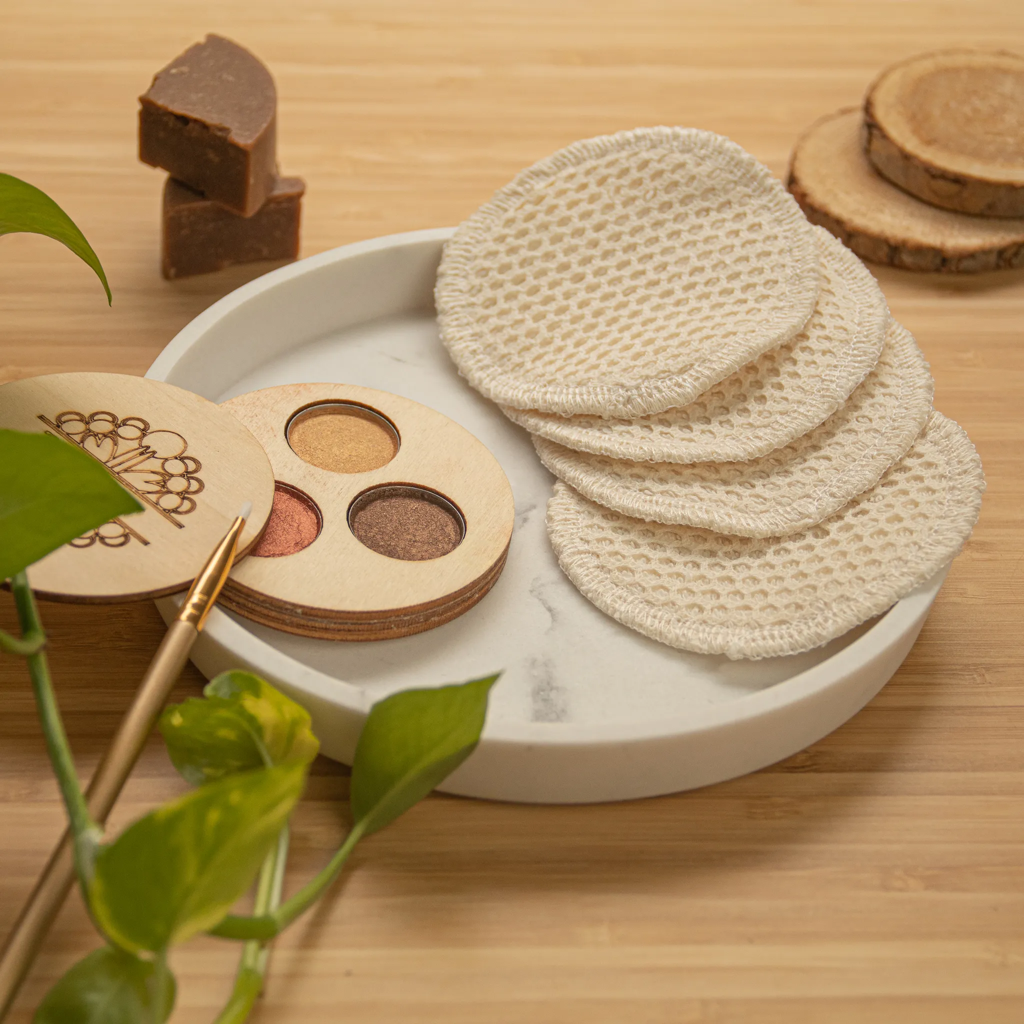 Disco desmaquillante orgánico sin tintes